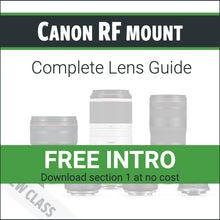 Load image into Gallery viewer, Canon RF mount: Complete Lens Guide
